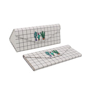 REAL SIC - Cute - Adorable - Plant - Grid - Cactus -Glasses - Case - Magnetic - Folding - Hard - Case (1)